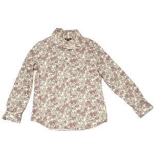Express Men's Floral Cotton Blend Button-Up Shirt Size M